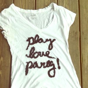 Fashionable white t-shirt, minimalistic